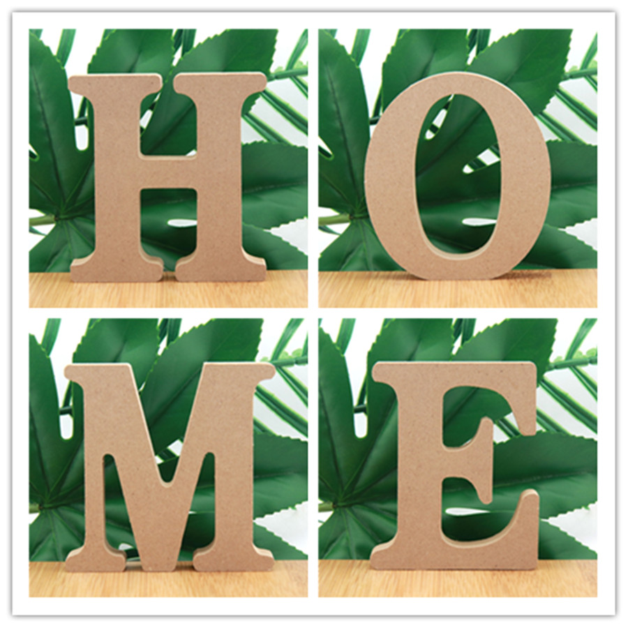Letter S Art Craft - 1Pc 10Cm Houtkleur Houten Letters Alfabet