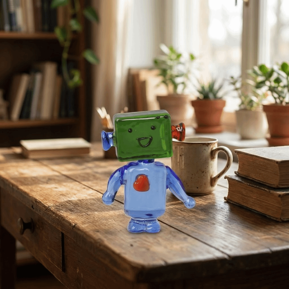 Art Craft Robot - Mini Bonsai Decor Kleurrijke Gezichtsrobot Ornamenten