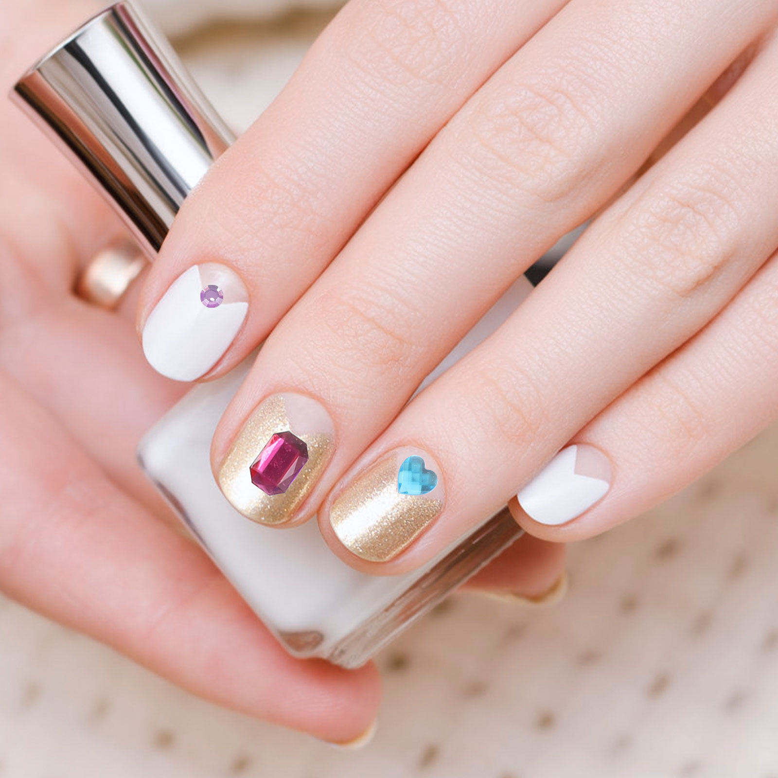 Art Craft Eyes - 12 vellen acryl strass stickers zelfklevende