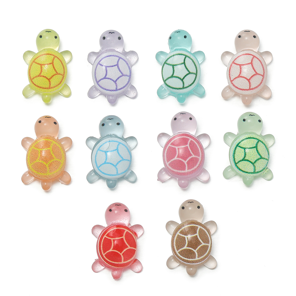 Art Craft Resin - 10 stks/partij Mini Hars Zeeschildpadden Glow