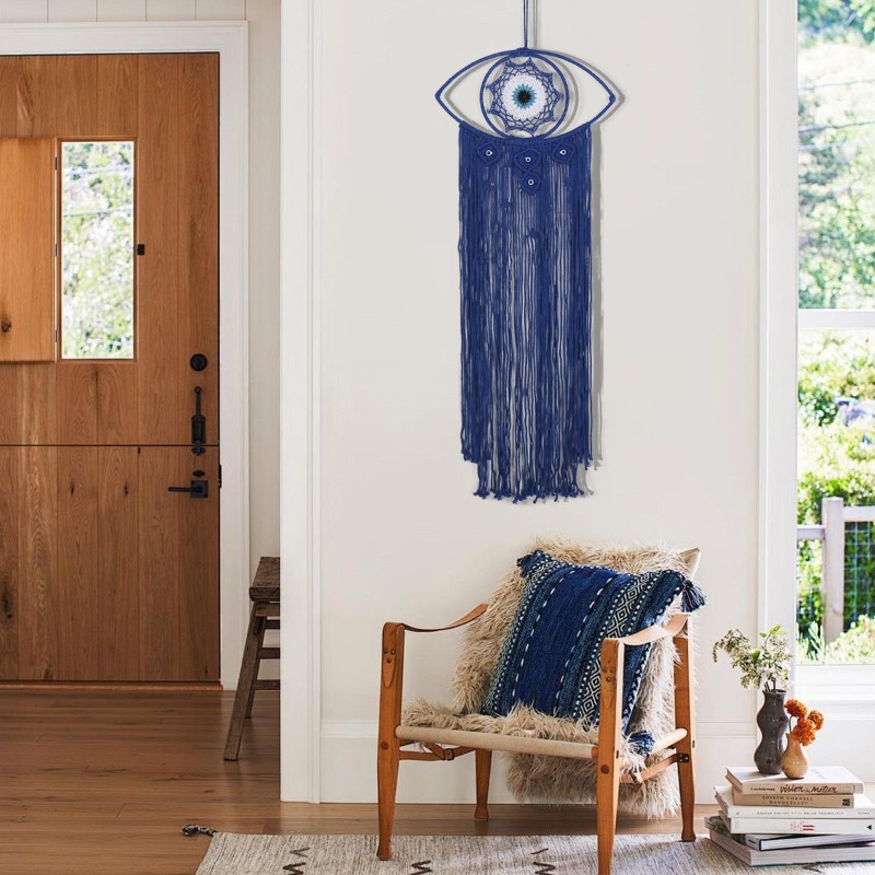 Art Craft Eyes - Nordic handgeweven boze oog tapijt Turkse