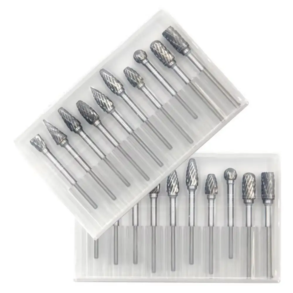 Art Craft Wood - 10-delige set hardmetalen freesjes, 3mm schacht,