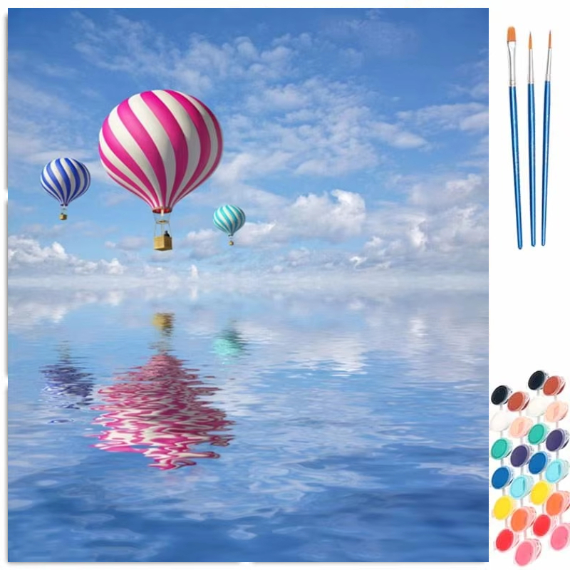 Letter S Art Craft - Schilderen op nummer canvas schilderijsets, kustmotieven,