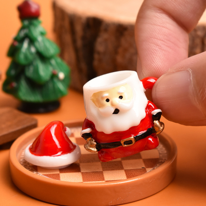 Art Craft Resin - Mini Santa Theekopje Ornament - Hars