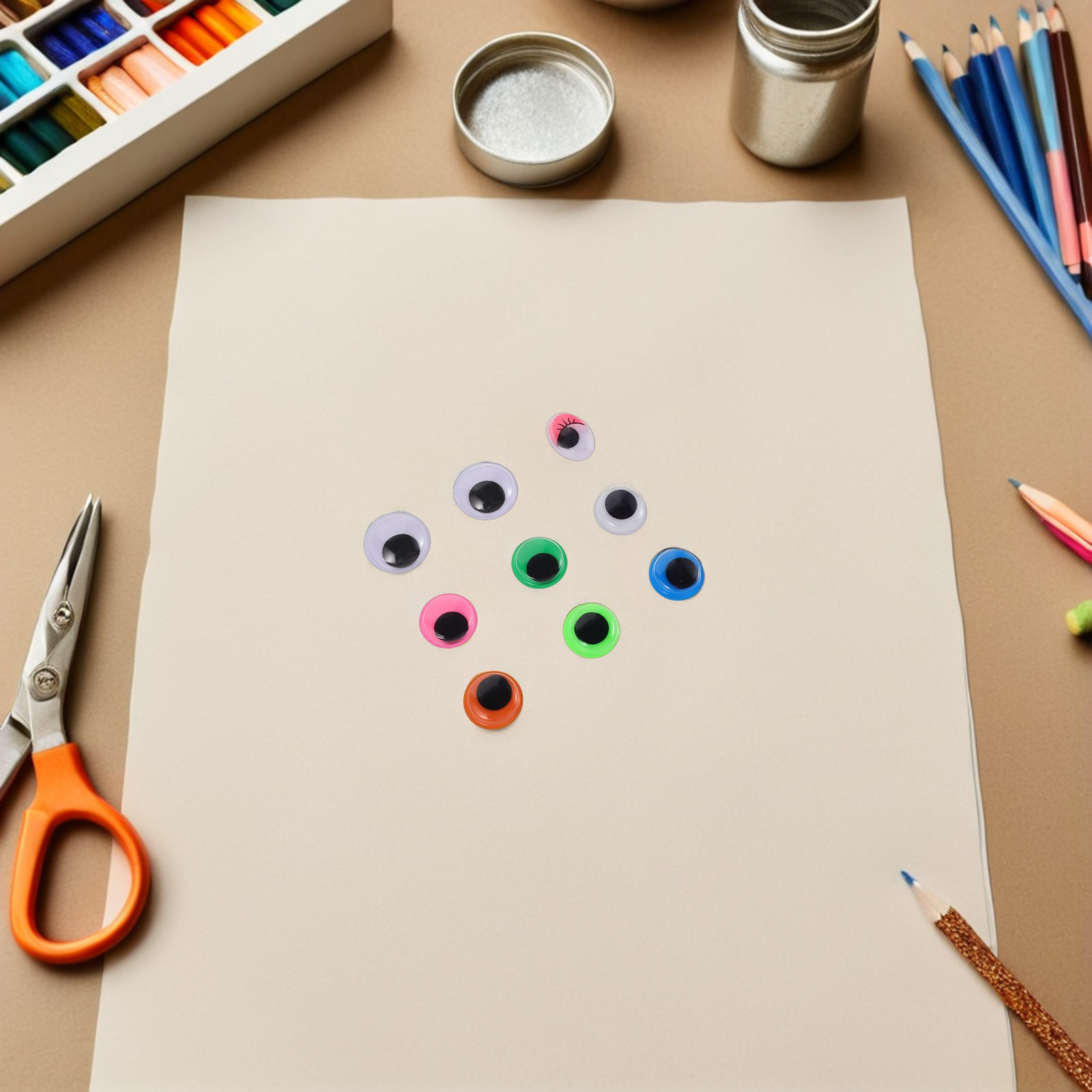 1680 stuks Googly Eyes zelfkle - Art Craft Eyes recensie en prijs