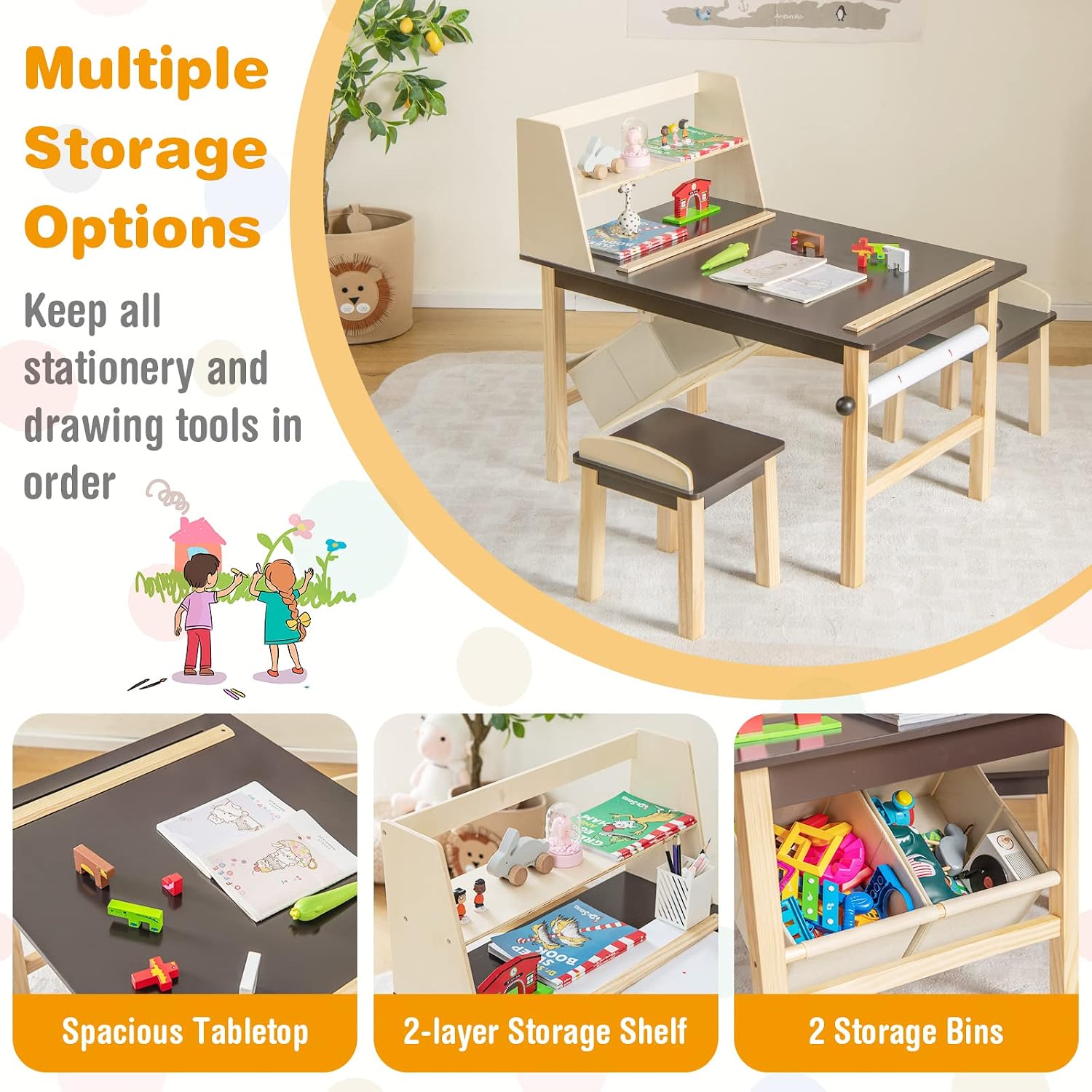 Kinderkunsttafel- en stoelense - Art Craft 2 Year Olds recensie en prijs