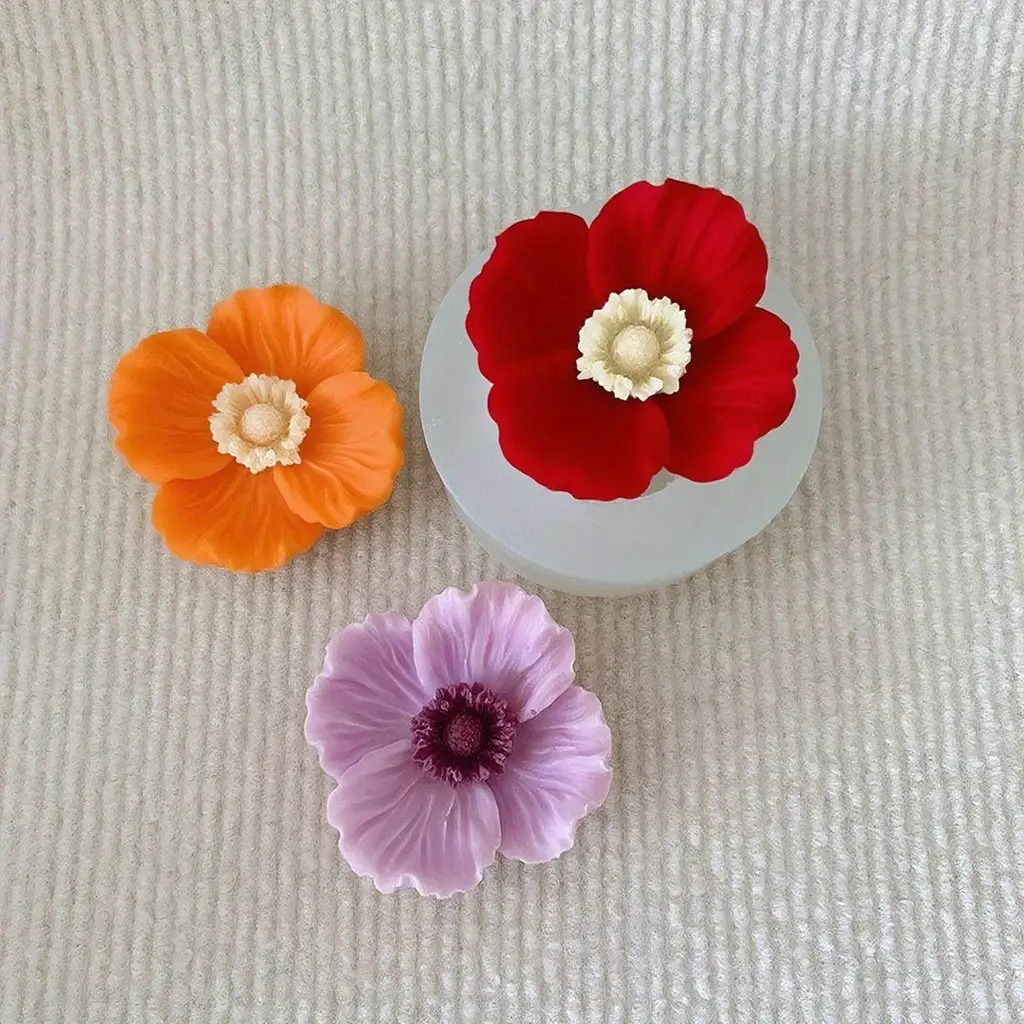 Bloemvormige siliconen kaarsvo - Art Craft Clay recensie en prijs