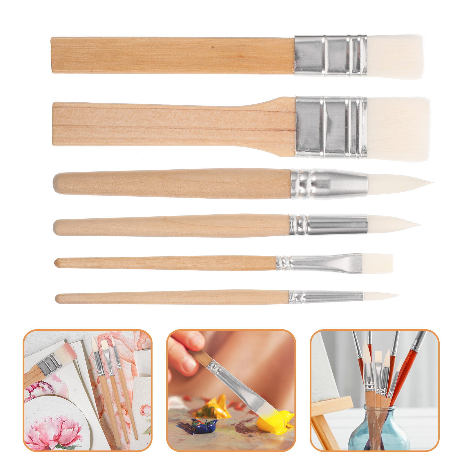 6-delige schilderpenseelset me - Art Craft Blend recensie en prijs
