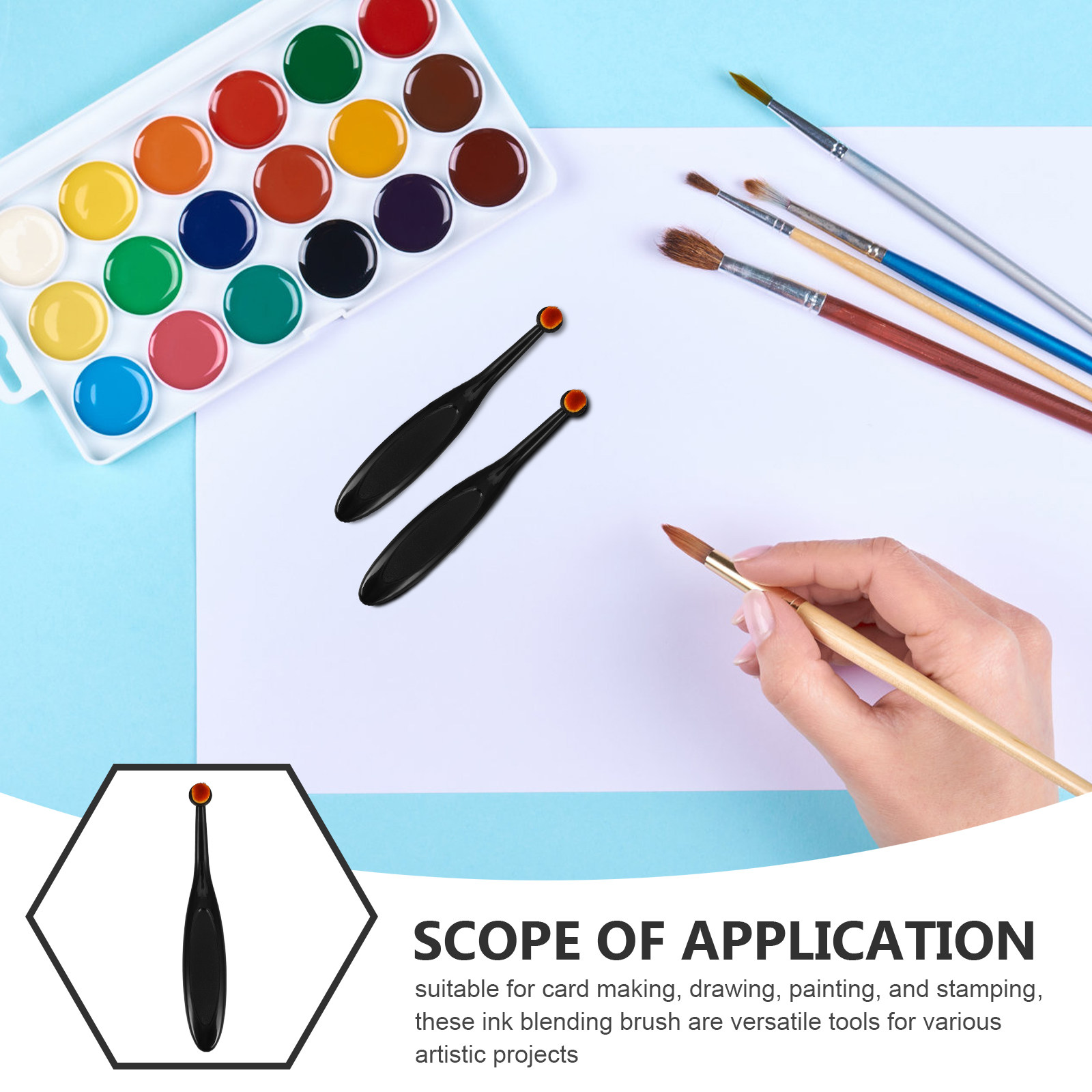 5 stuks mini-inkt mengborstel  - Art Craft Blend recensie en prijs