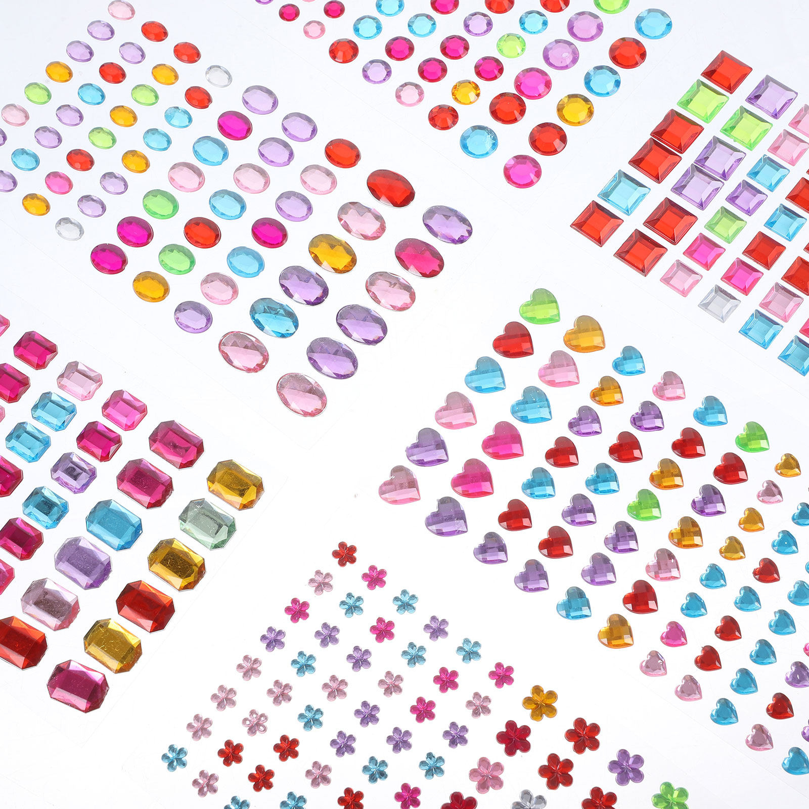 12 vellen acryl strass sticker - Art Craft Eyes recensie en prijs