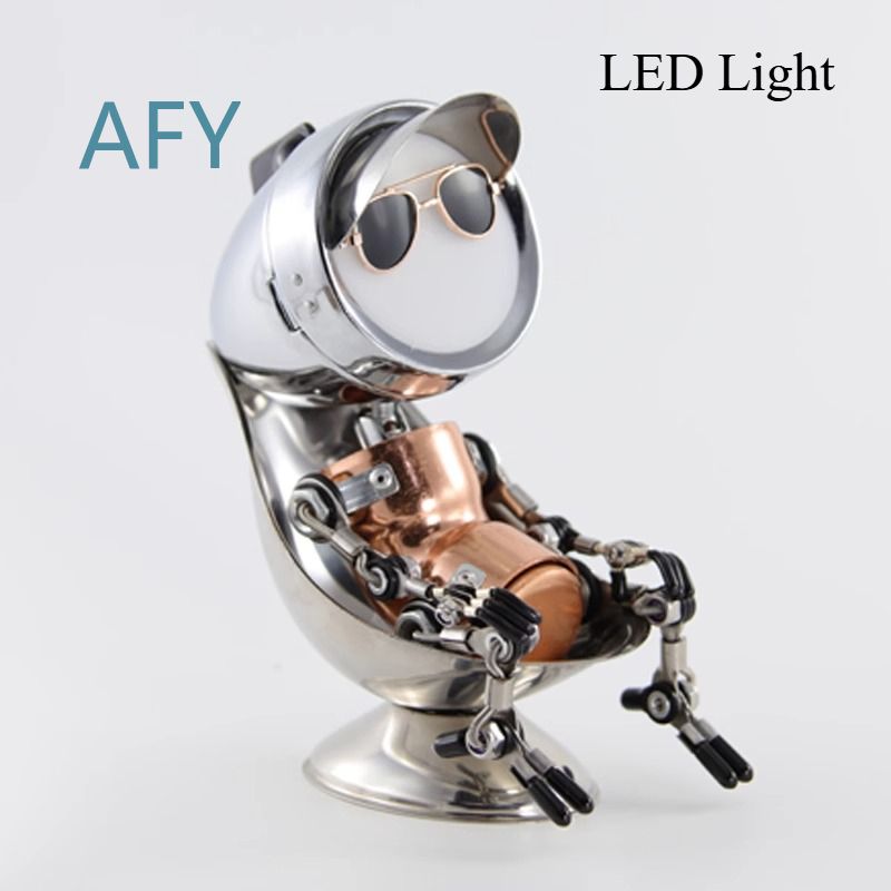Metalen punk robot sfeerlamp v - Art Craft Robot recensie en prijs