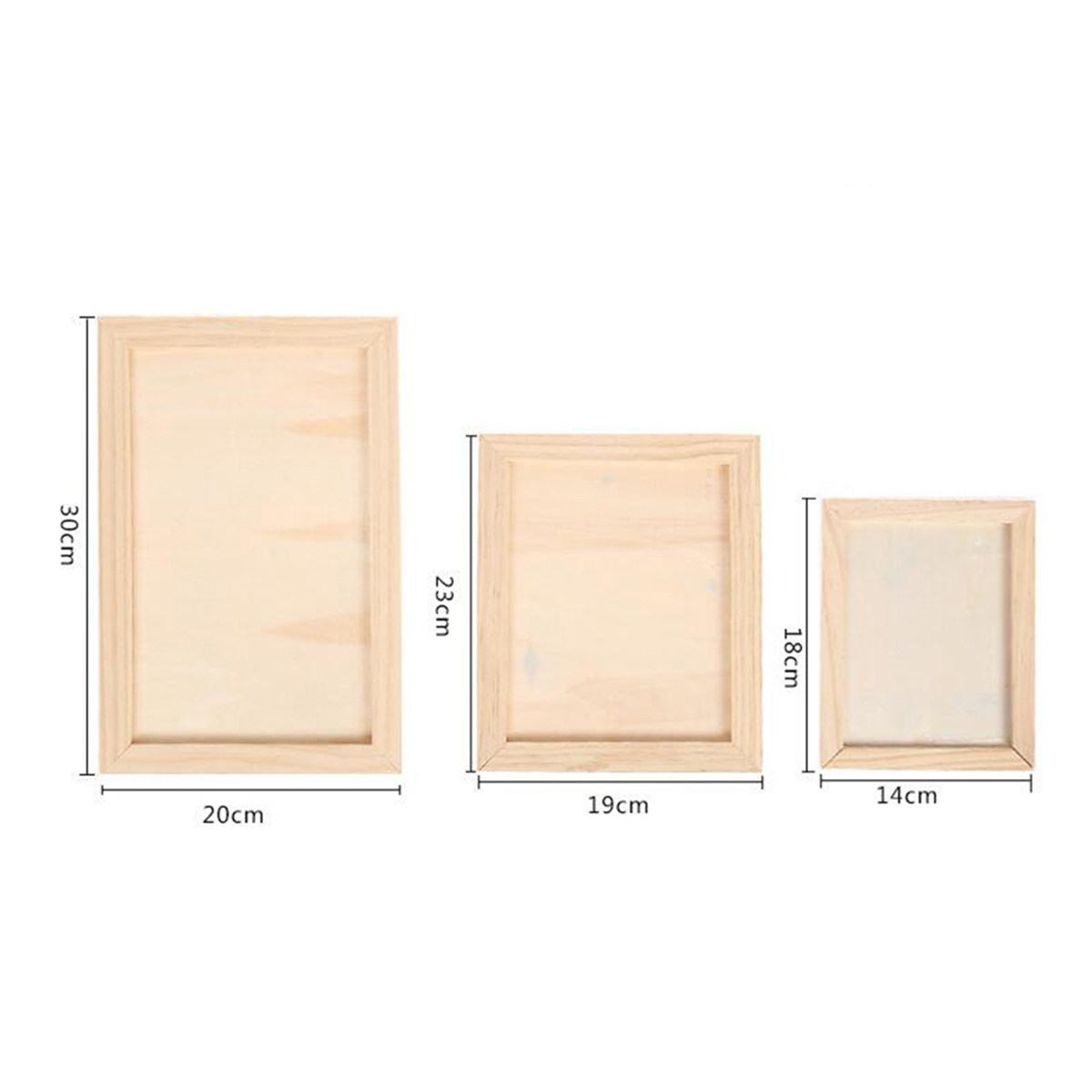 2 stuks blanco houten schilder - Art Craft Wood recensie en prijs