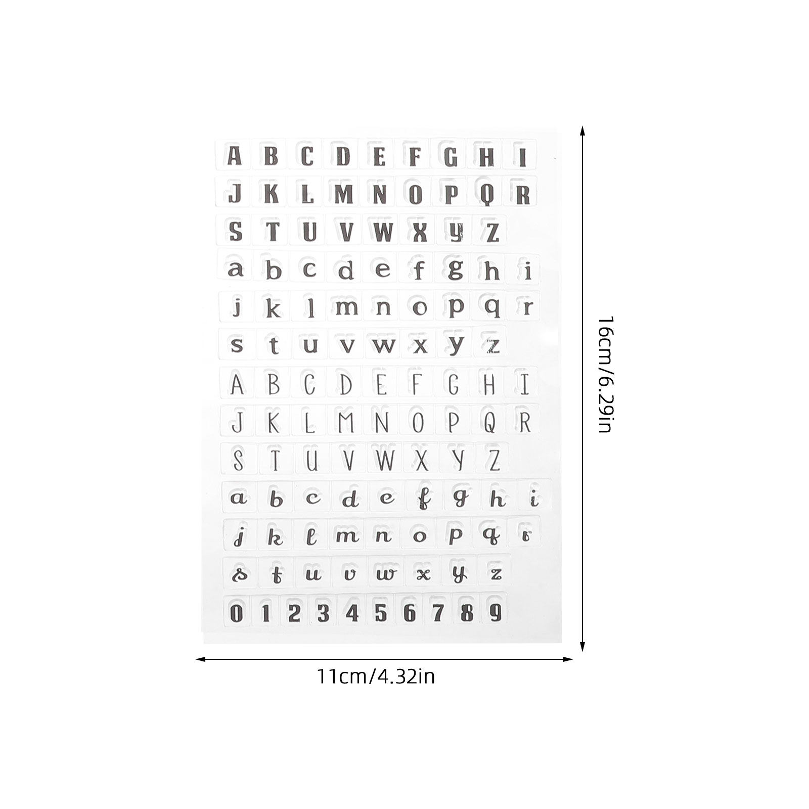 4 stuks transparante siliconen - Letter S Art Craft recensie en prijs