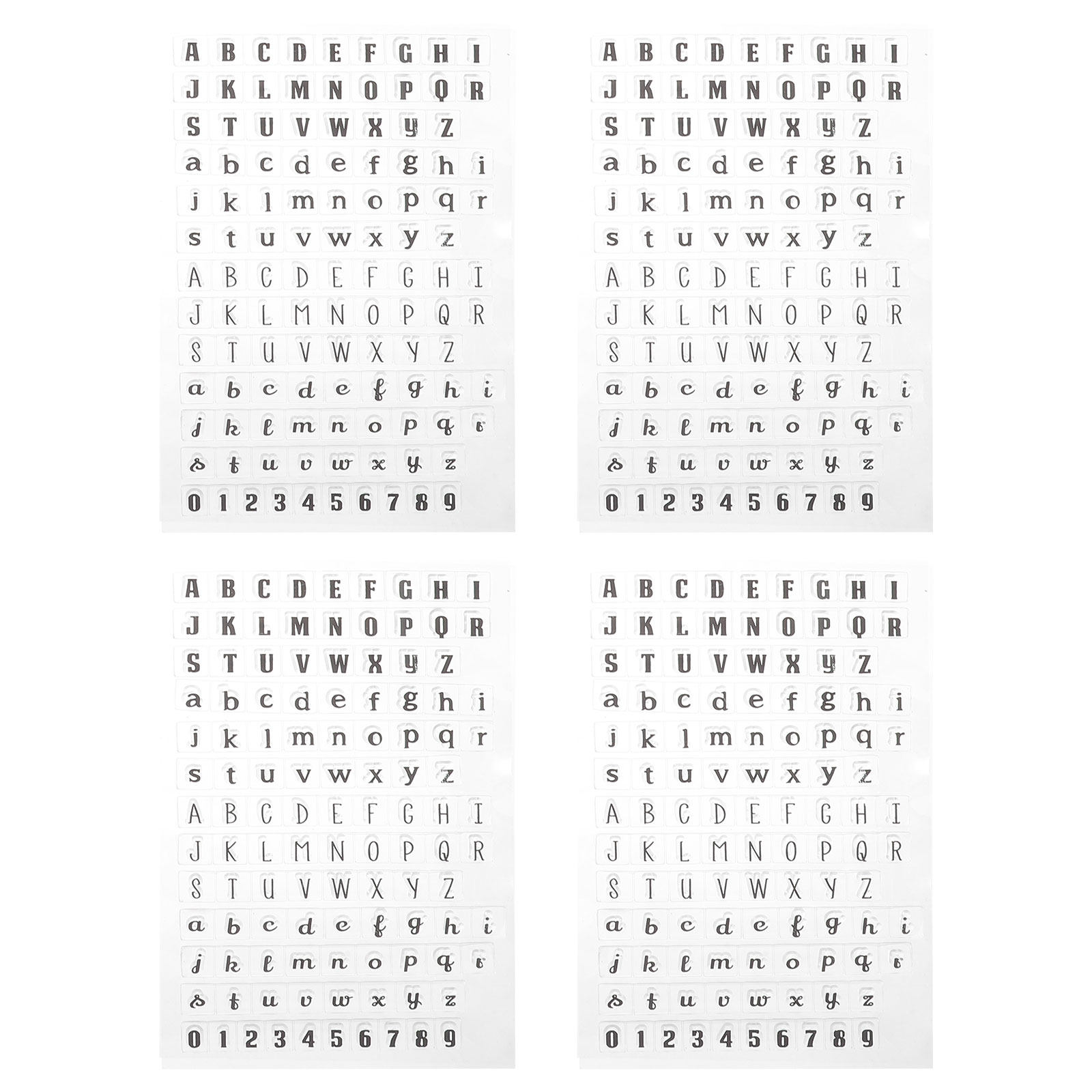 4 stuks transparante siliconen - Letter S Art Craft recensie en prijs