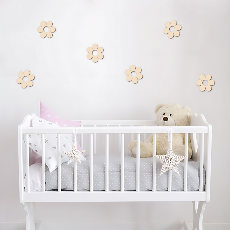 Houten bloem houten uitsparing - Art Craft 2 Year Olds recensie en prijs