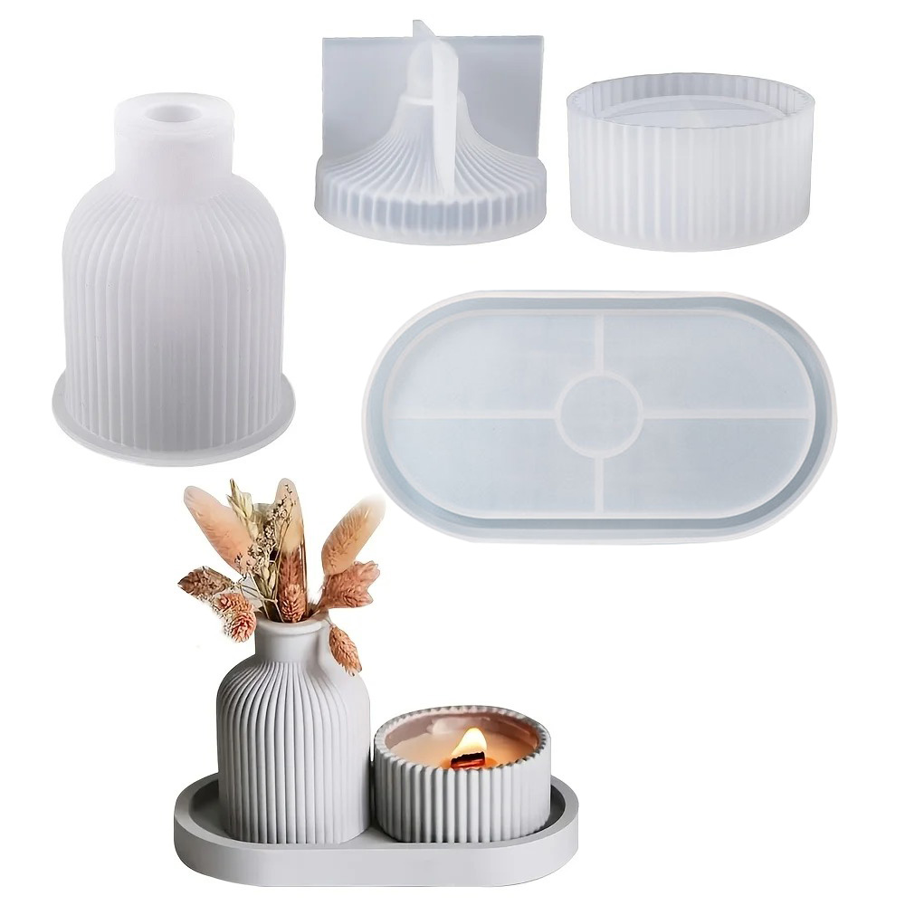 4 stuks siliconen mallen ovale - Art Craft Website recensie en prijs
