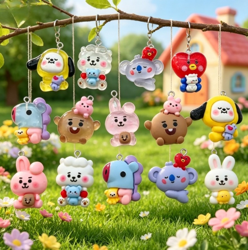 7 stks BT21 Hars Cartoon Charm - Art Craft Resin recensie en prijs