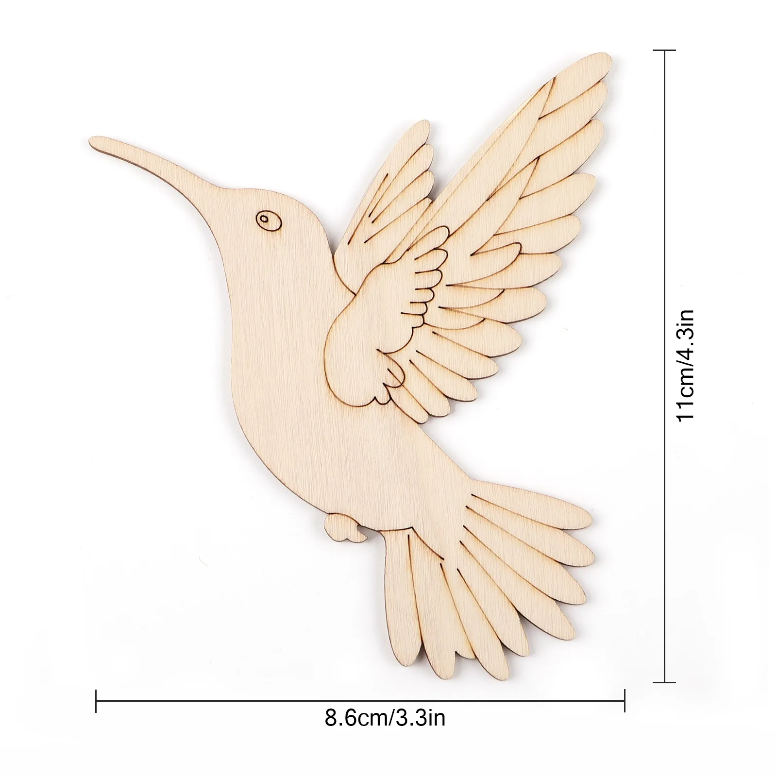 10 stuks onafgewerkte houten d - Art Craft Wood recensie en prijs