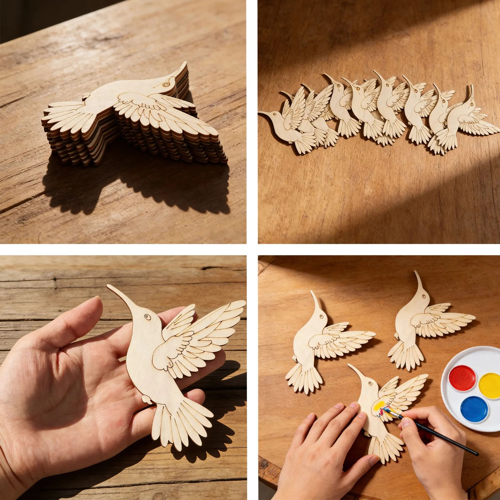 10 stuks onafgewerkte houten d - Art Craft Wood recensie en prijs