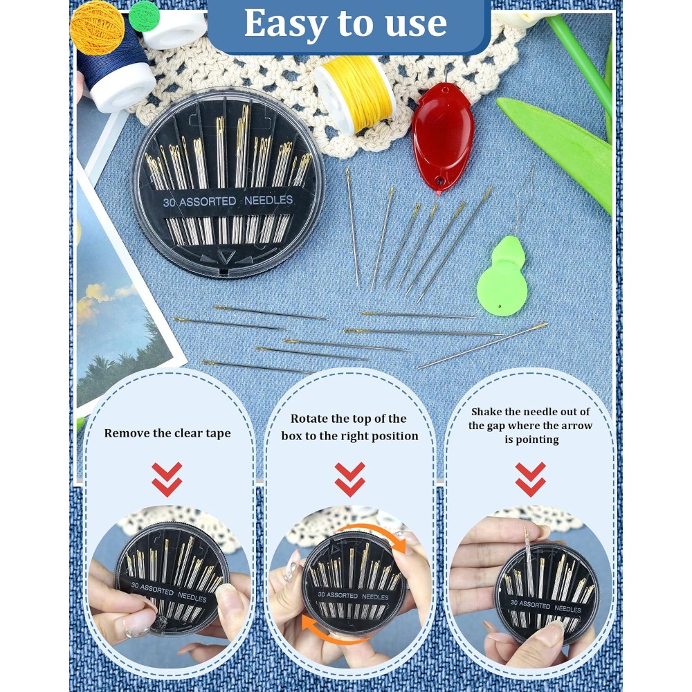 30-delige set stalen handnaald - Art Craft Eyes recensie en prijs