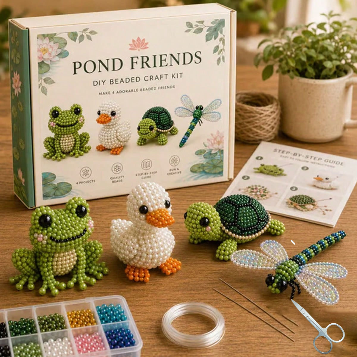 Mini 3D-dierenset met kralen,  - Art Craft Website recensie en prijs