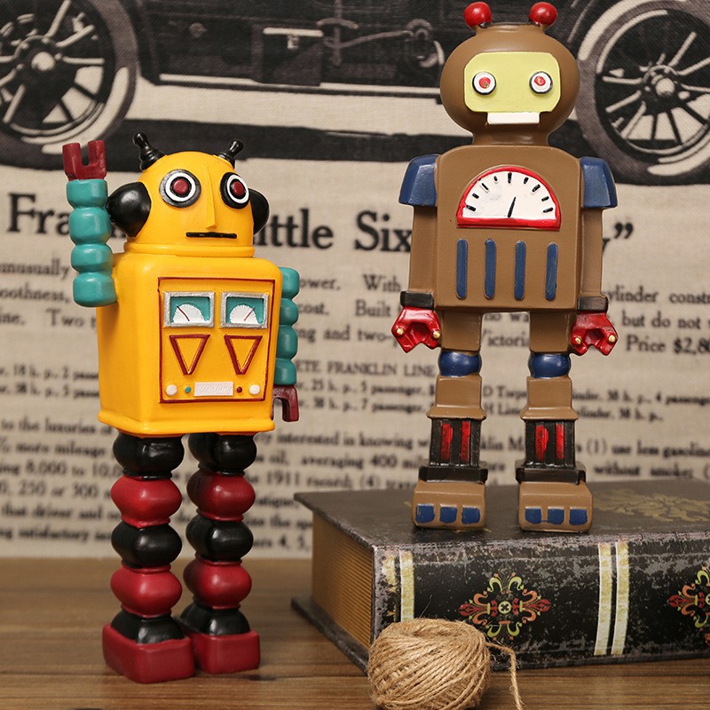 Cartoon Robot Standbeeld Ornam - Art Craft Robot recensie en prijs