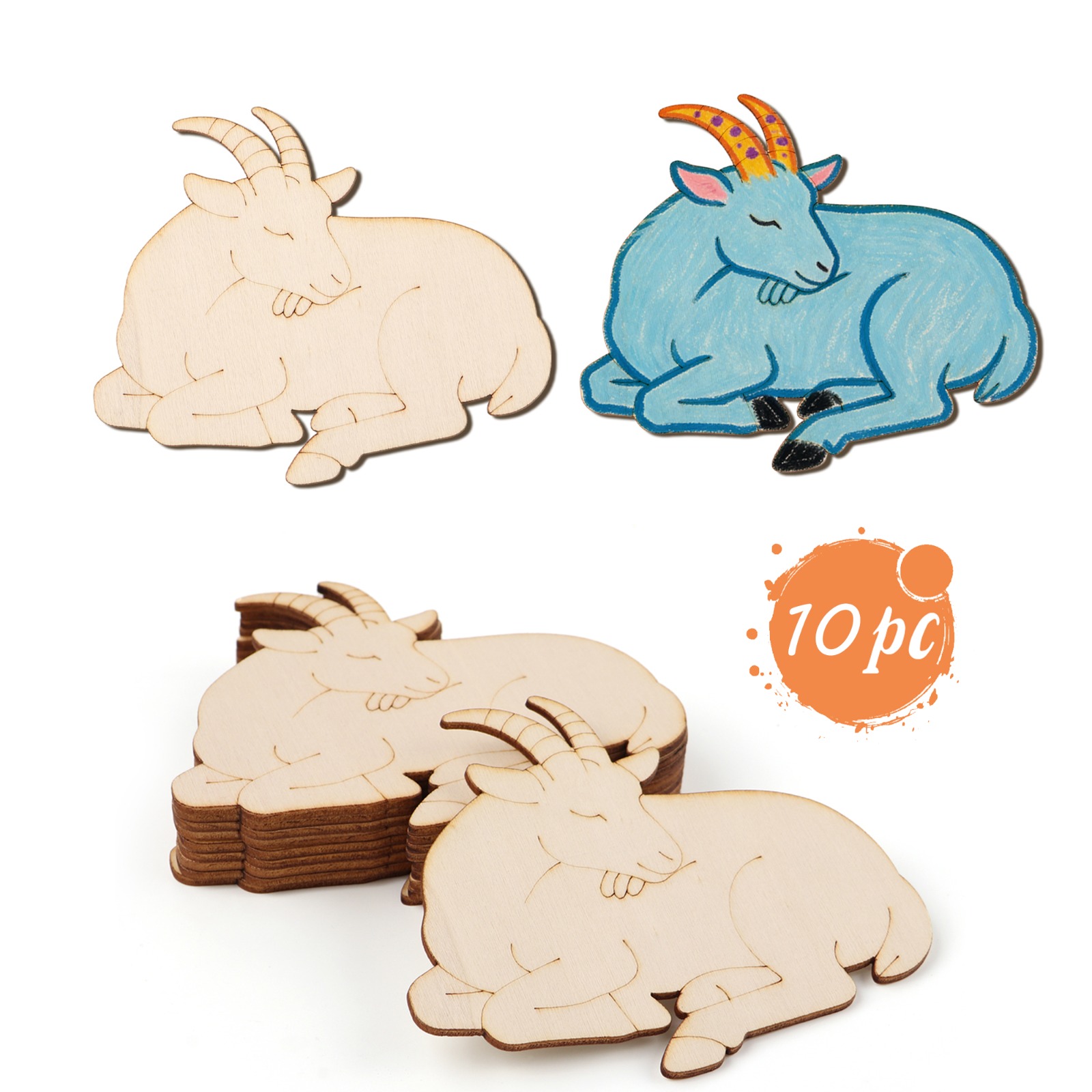 10 stks/set Onvoltooide Houten - Art Craft Wood recensie en prijs
