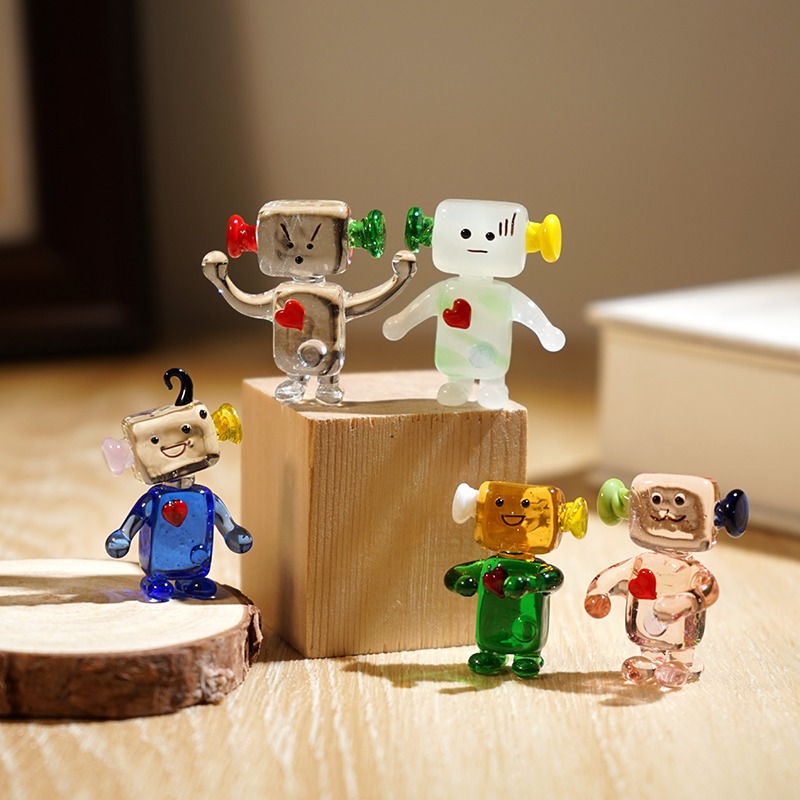 Schattig gezicht robot handgem - Art Craft Robot recensie en prijs