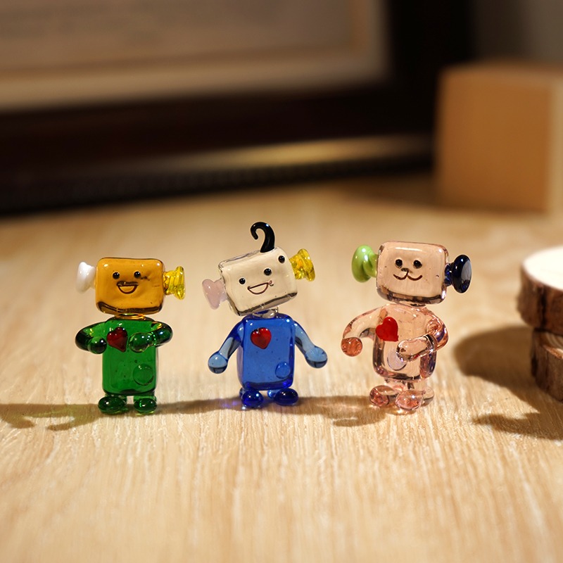 Schattig gezicht robot handgem - Art Craft Robot recensie en prijs
